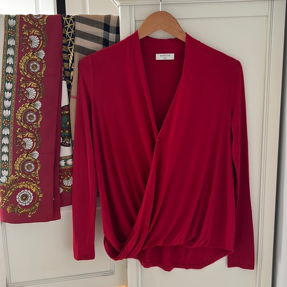 Aritzia Tops - Aritzia Babaton Red Women's Top Blouse